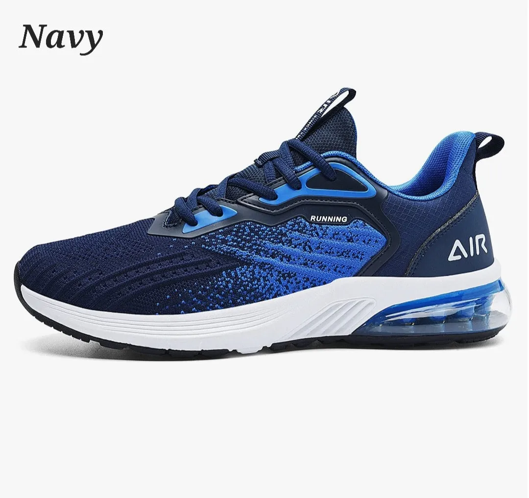 IIV Mens Walking Shoes Air Casual Running Gym Tennis Fashion Sneakers Comfortable Non Slip Black US 10
