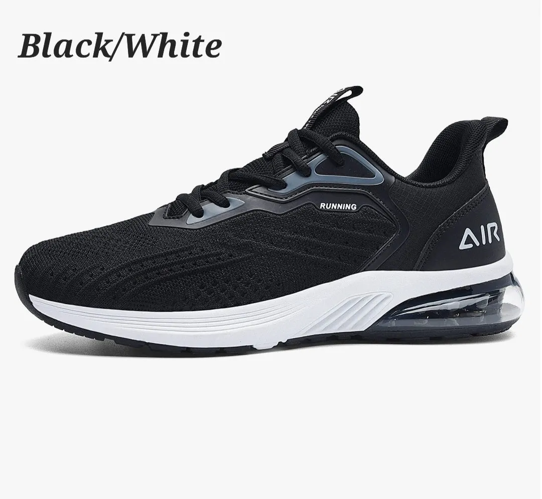 IIV Mens Walking Shoes Air Casual Running Gym Tennis Fashion Sneakers Comfortable Non Slip Black US 10