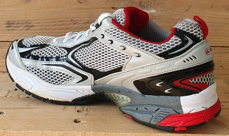 Jako Running Low Textile Trainers UK9.5/US10/EU44 5713 White/Grey/Red/Black