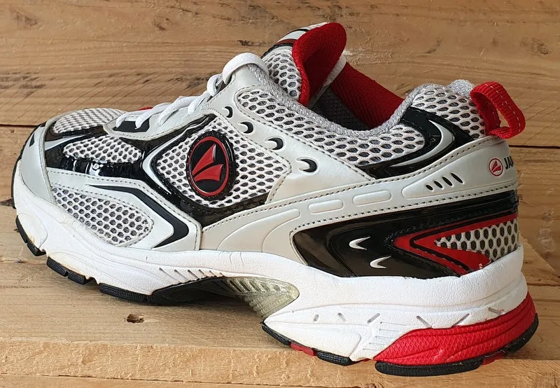 Jako Running Low Textile Trainers UK9.5/US10/EU44 5713 White/Grey/Red/Black