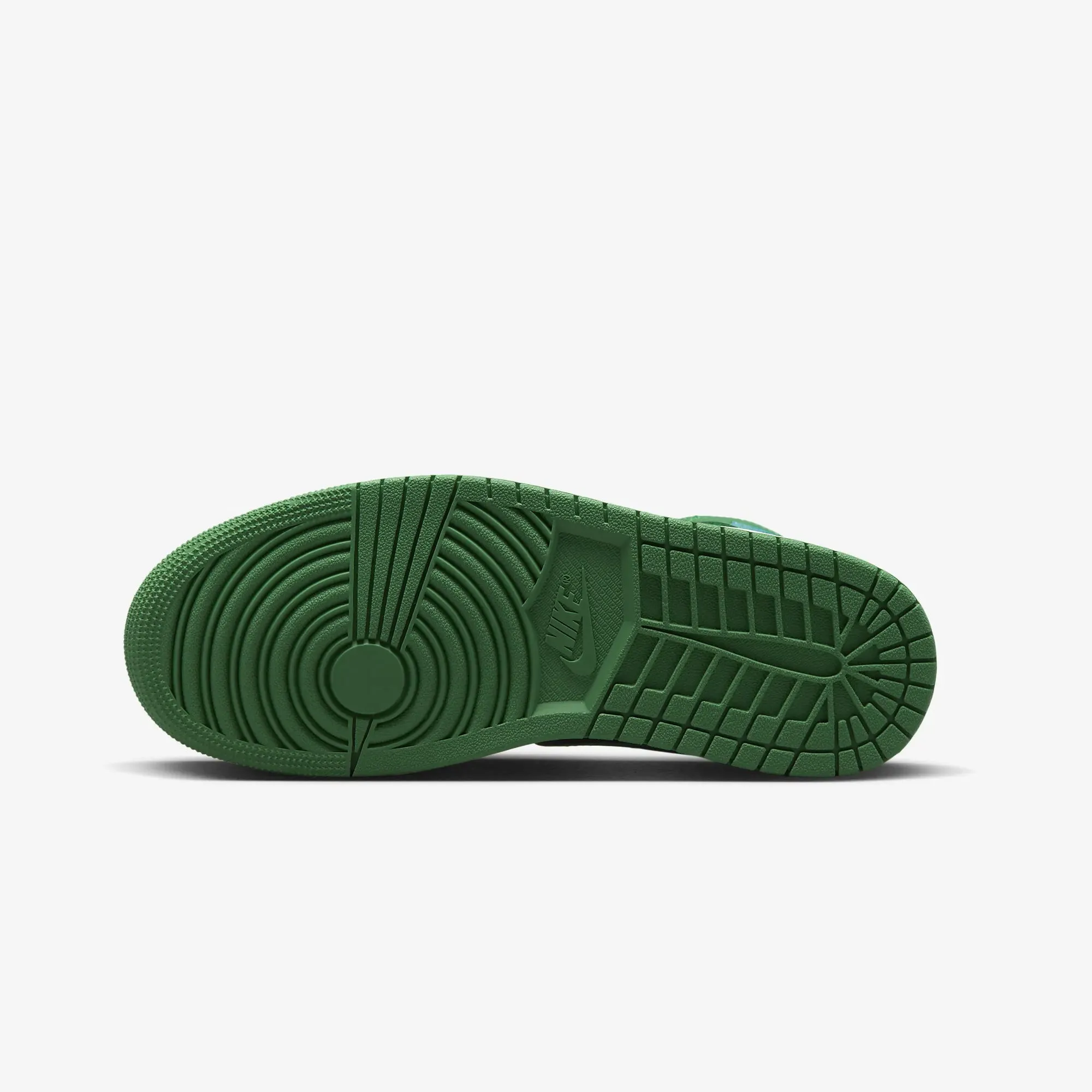 Jordan | WMN'S AIR JORDAN 1 MID  { BLACK/LUCKY GREEN-AQUATONE-SAIL