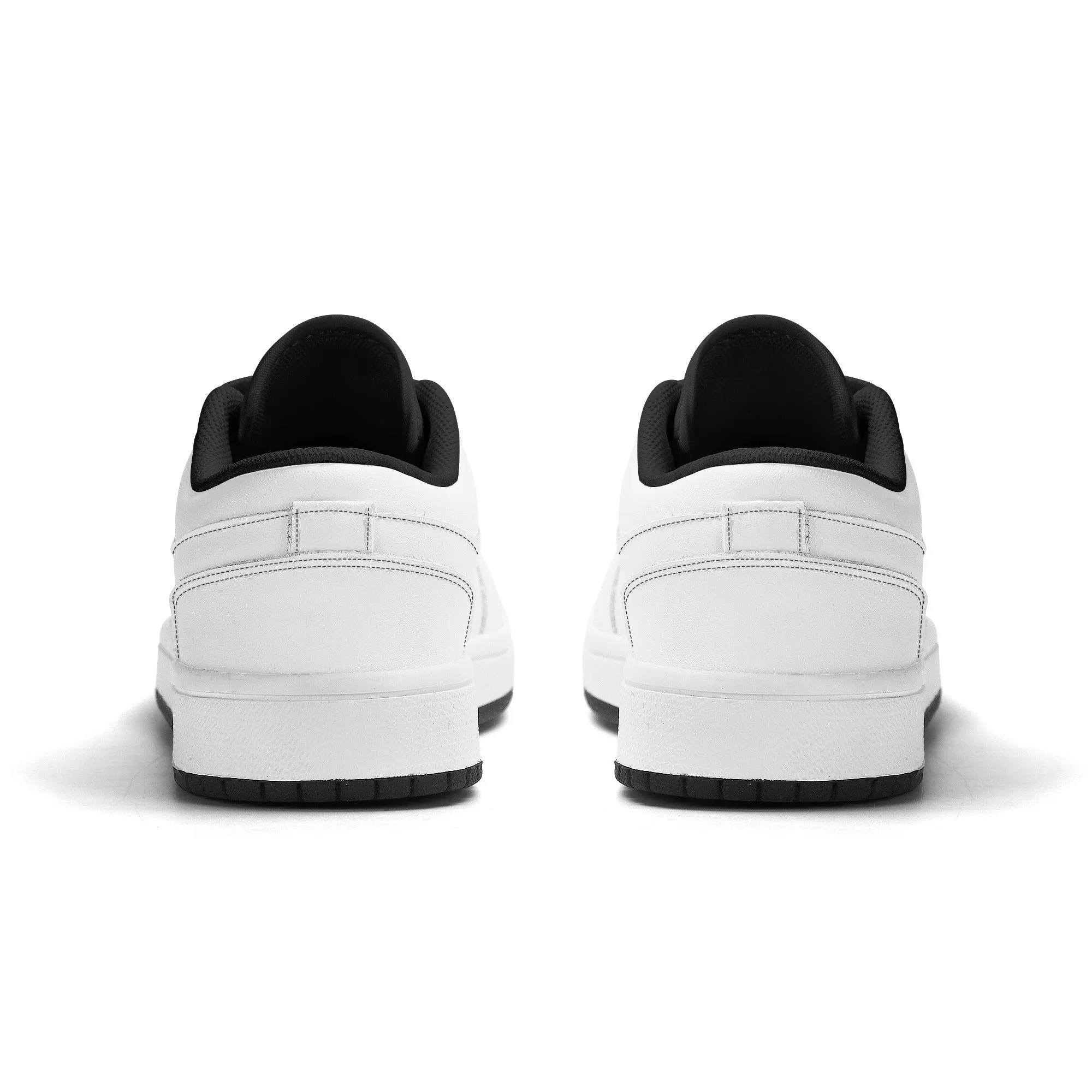 Kids Customizable Low Top Vegan Leather Sneakers