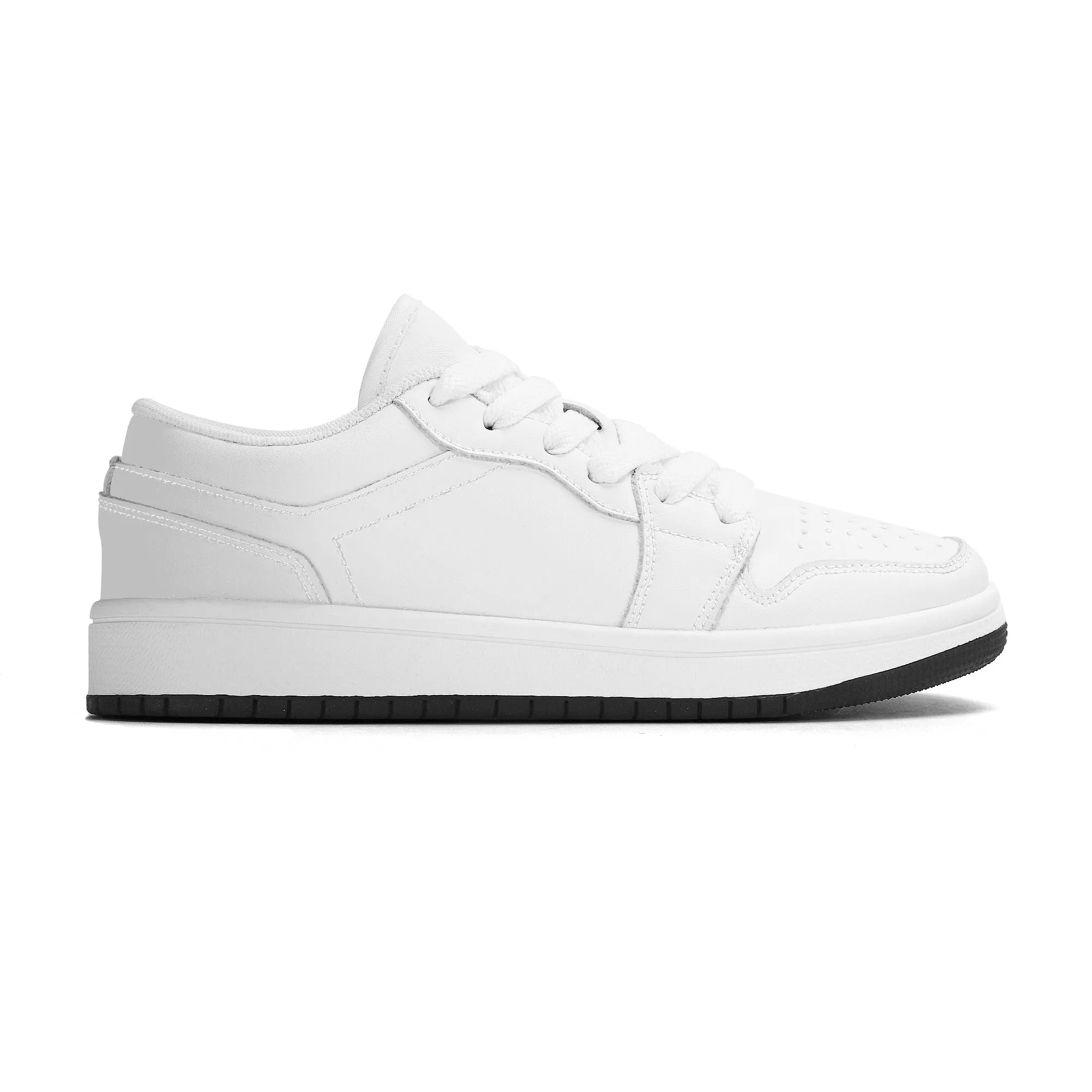 Kids Customizable Low Top Vegan Leather Sneakers