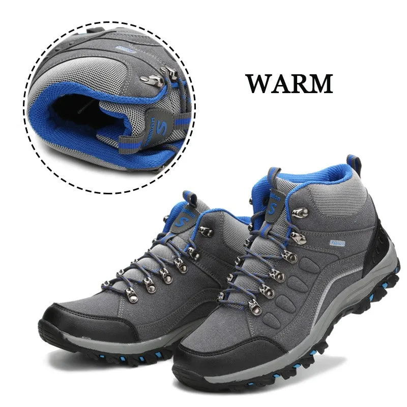 Man's outdoor hiking anti-skid stable comfortable classic fashion high top sneakers