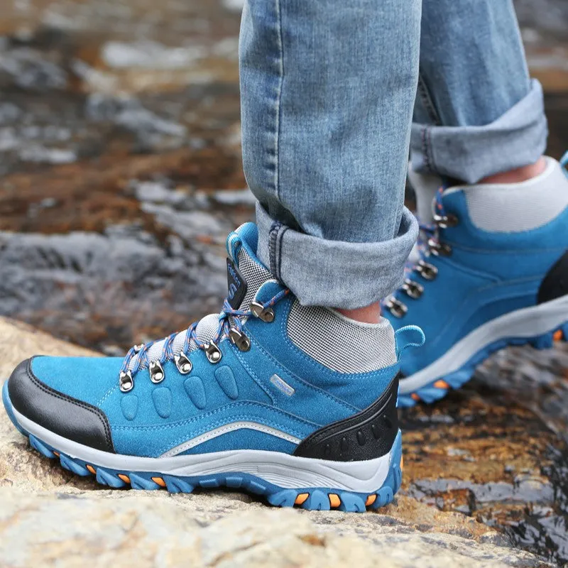 Man's outdoor hiking anti-skid stable comfortable classic fashion high top sneakers