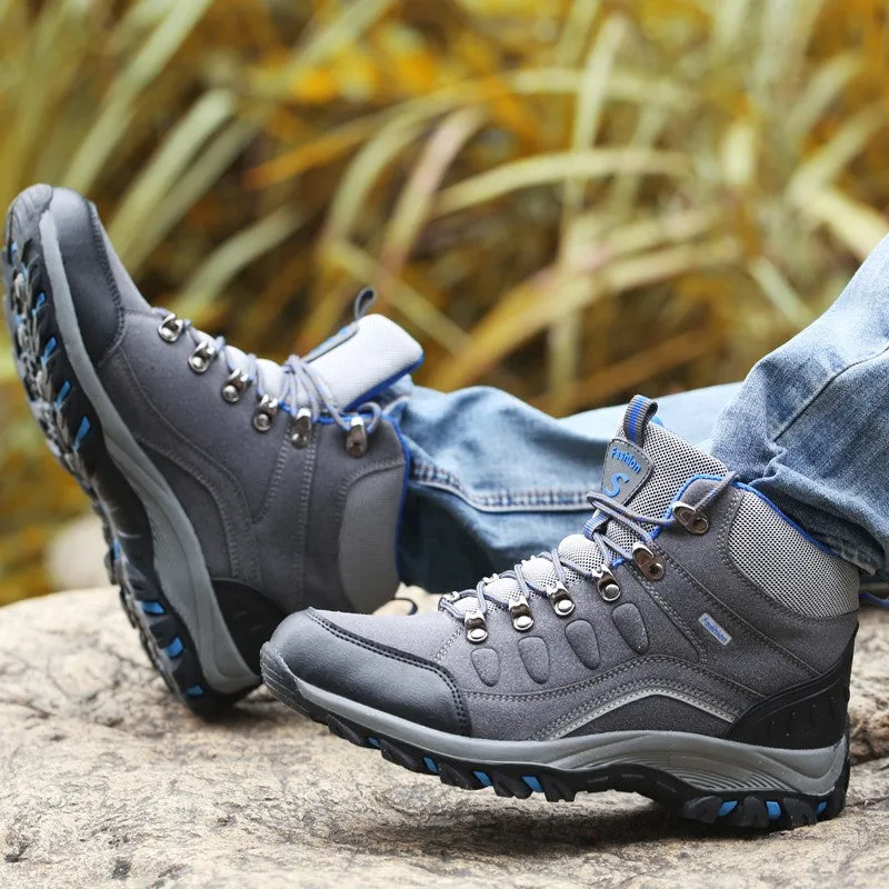 Man's outdoor hiking anti-skid stable comfortable classic fashion high top sneakers