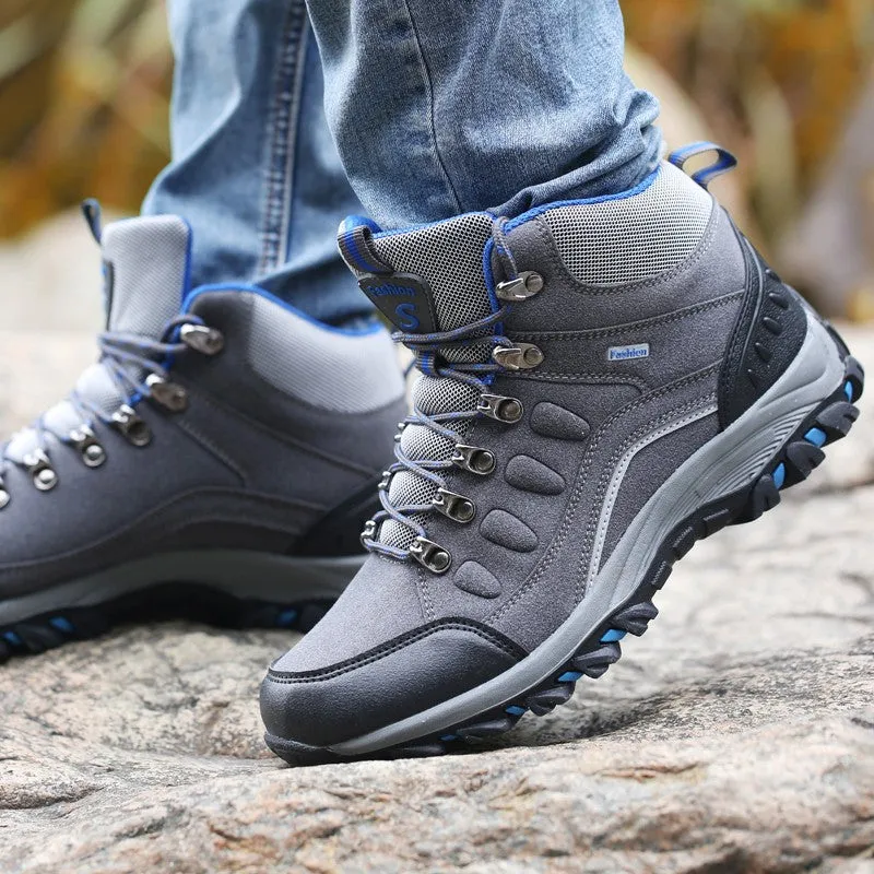Man's outdoor hiking anti-skid stable comfortable classic fashion high top sneakers