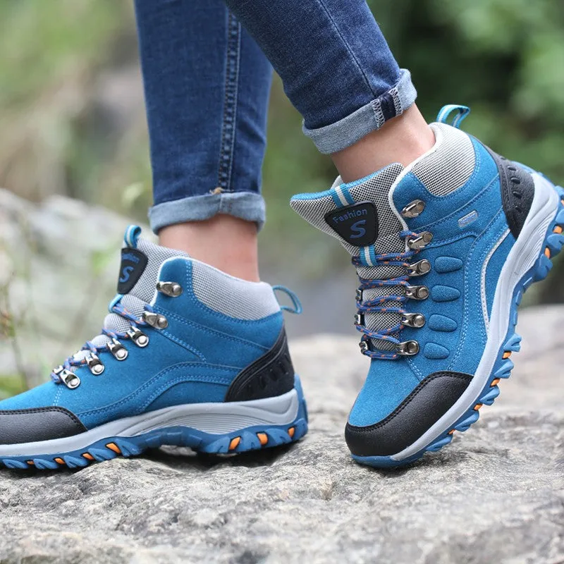 Man's outdoor hiking anti-skid stable comfortable classic fashion high top sneakers