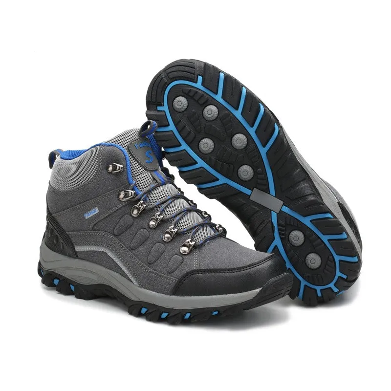 Man's outdoor hiking anti-skid stable comfortable classic fashion high top sneakers