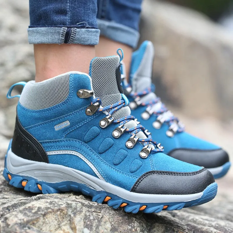 Man's outdoor hiking anti-skid stable comfortable classic fashion high top sneakers