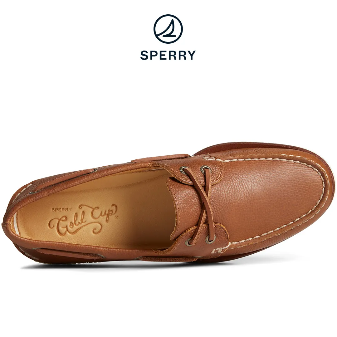 Men's Gold Cup™ Authentic Original™ 2-Eye Tumbled Leather Boat Shoe Tan (STS25504)