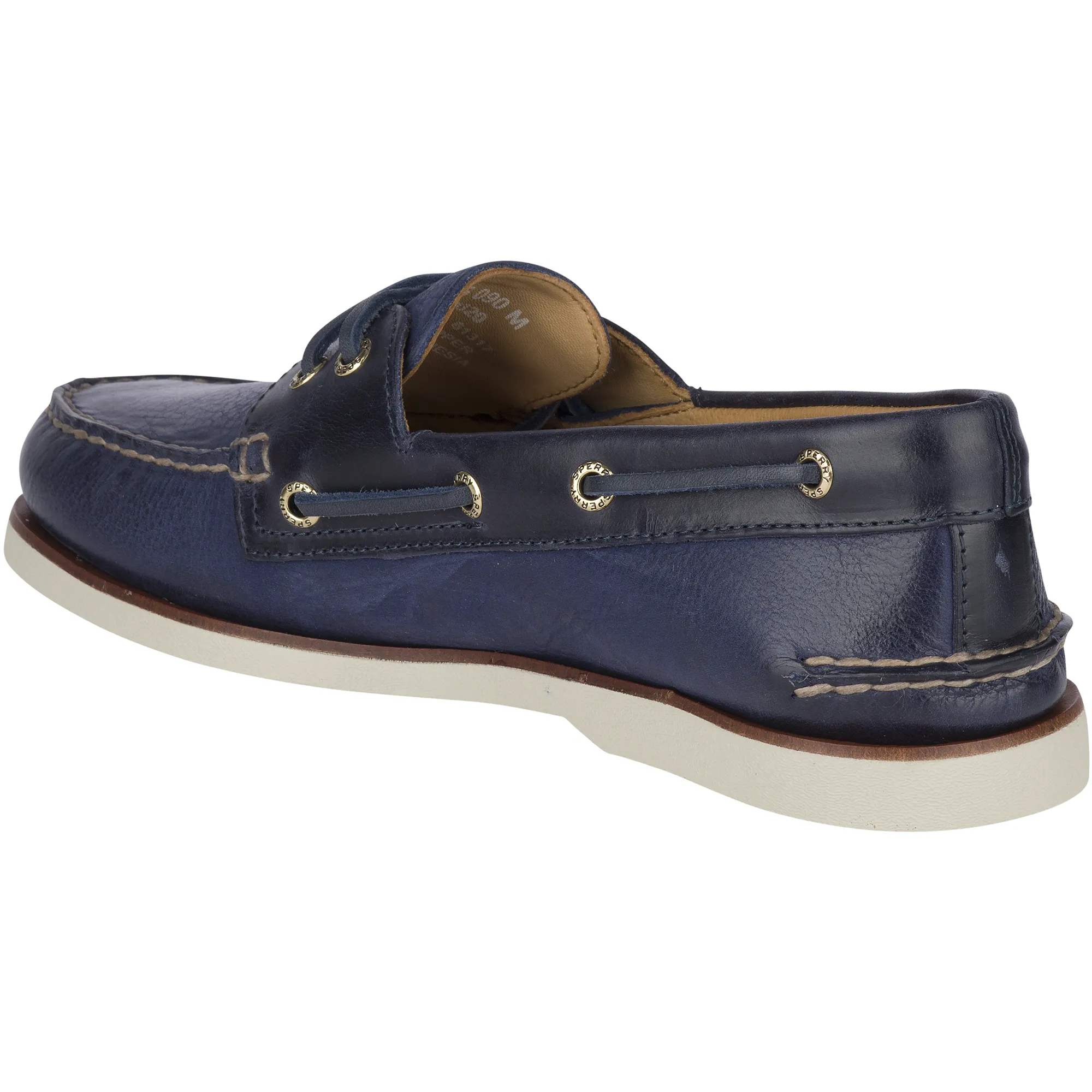 Men's Gold Cup Authentic Original Rivingston Navy Boat Shoes (STS19320)