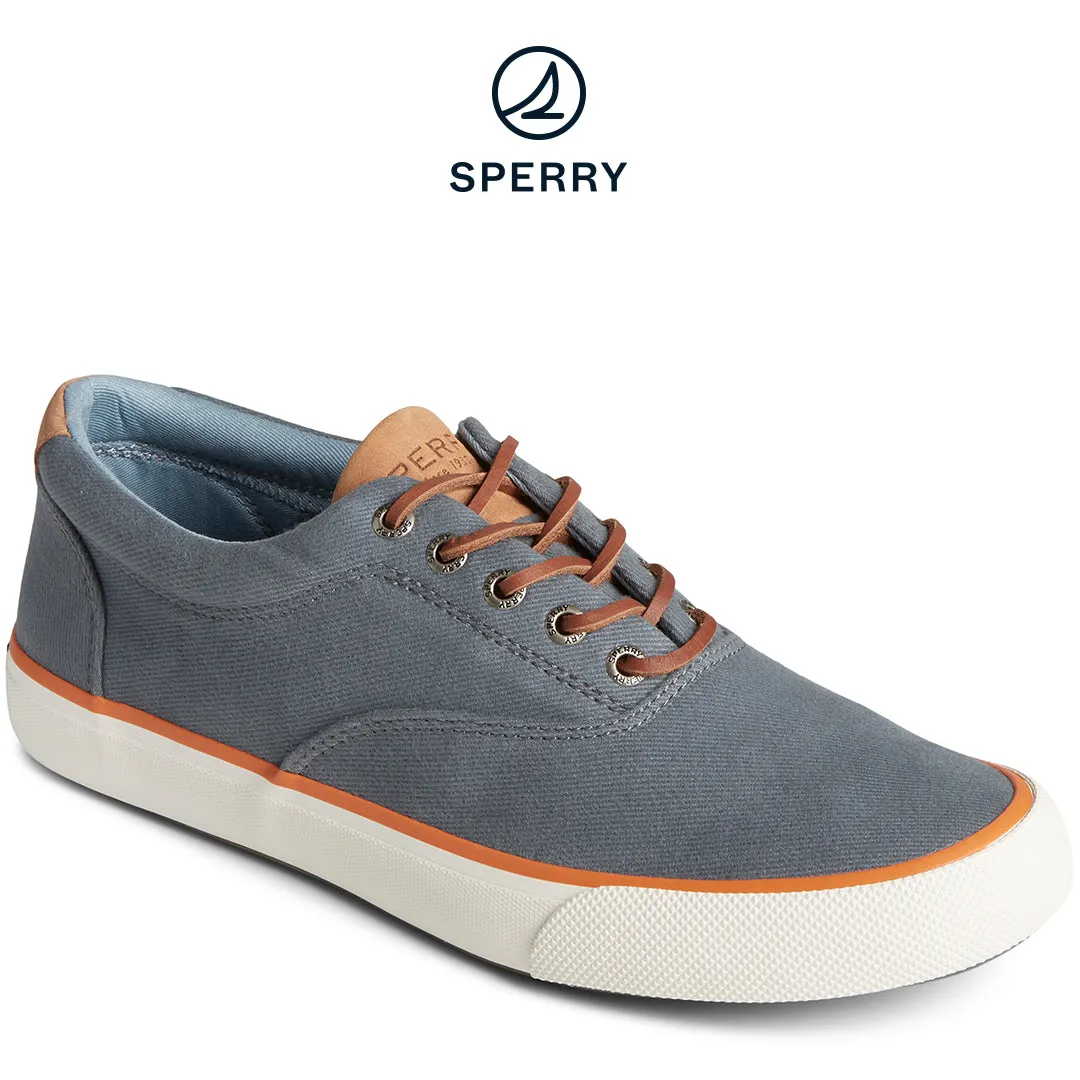 Men's SeaCycled™ Striper II CVO Twill Sneaker Light Blue (STS25424)