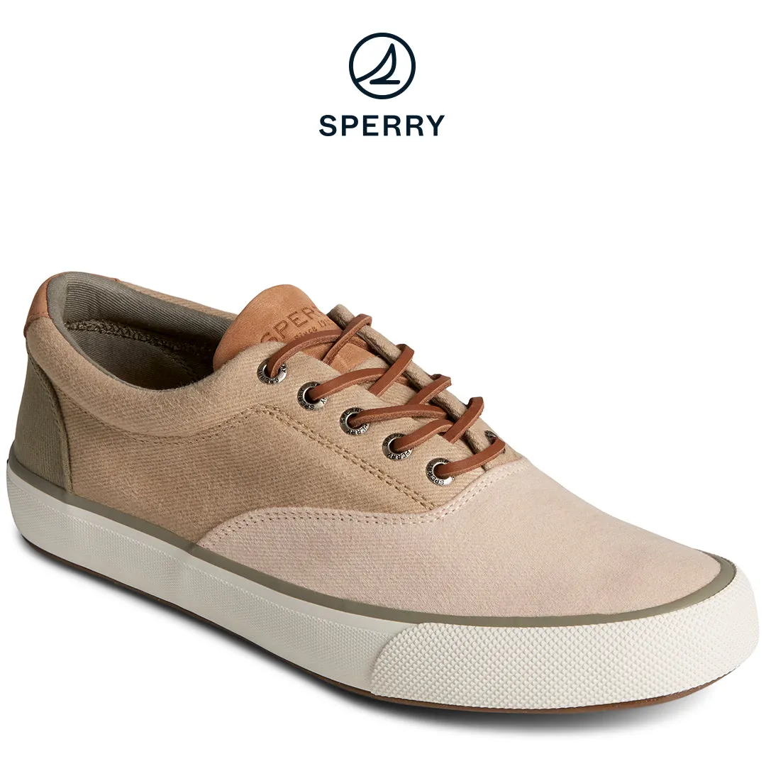 Men's SeaCycled™ Striper II CVO Twill Sneaker Tan (STS25427)