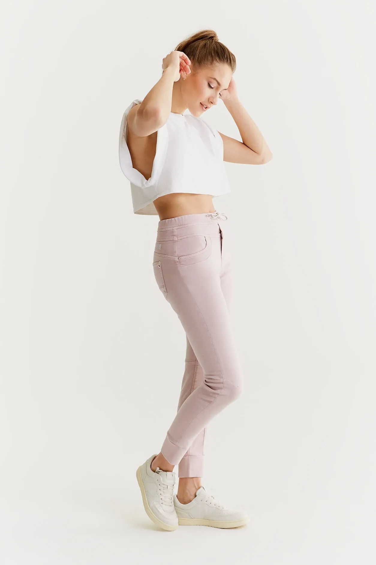 Mila - Mid Waist Jogger 5 Pocket - Lilac