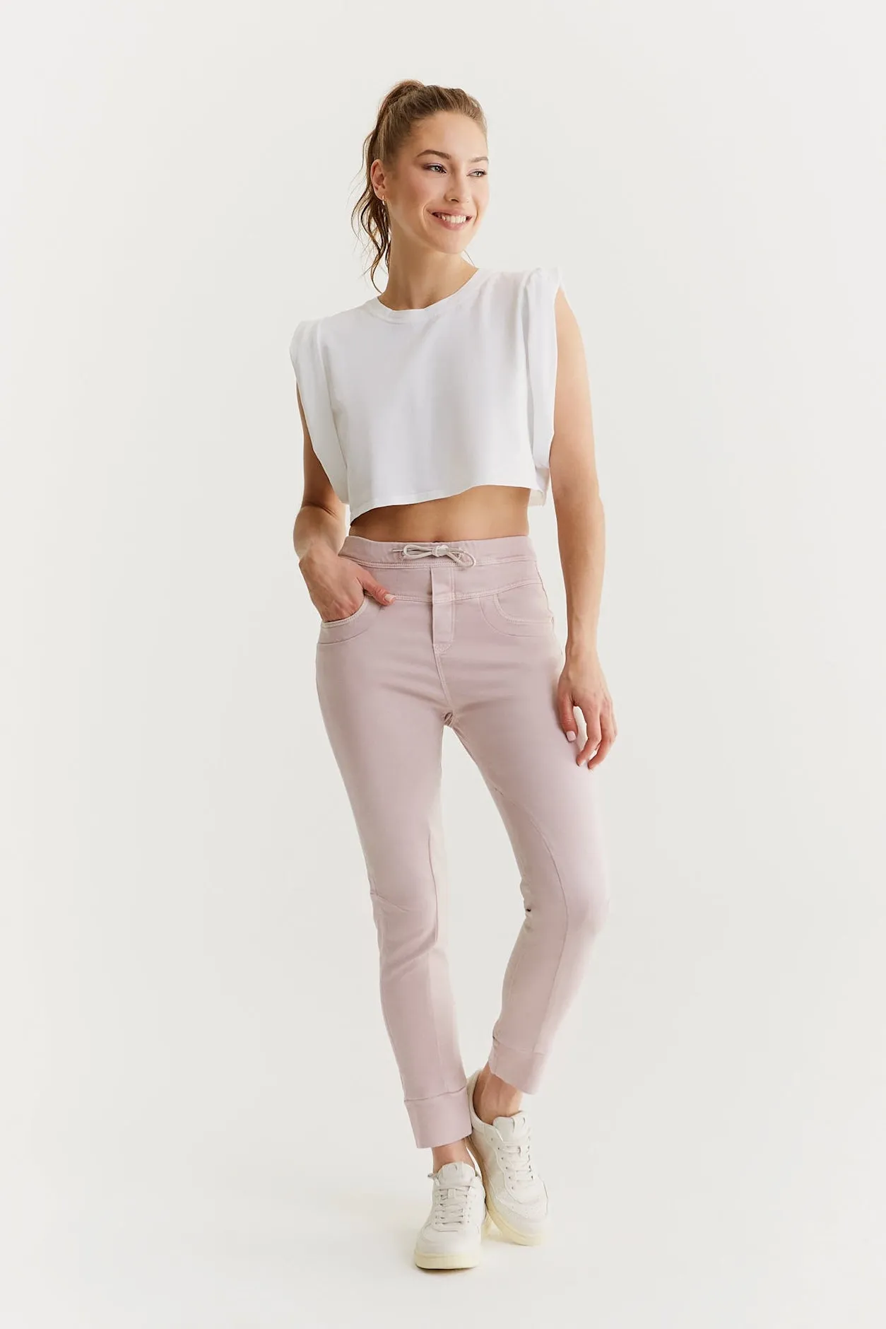 Mila - Mid Waist Jogger 5 Pocket - Lilac
