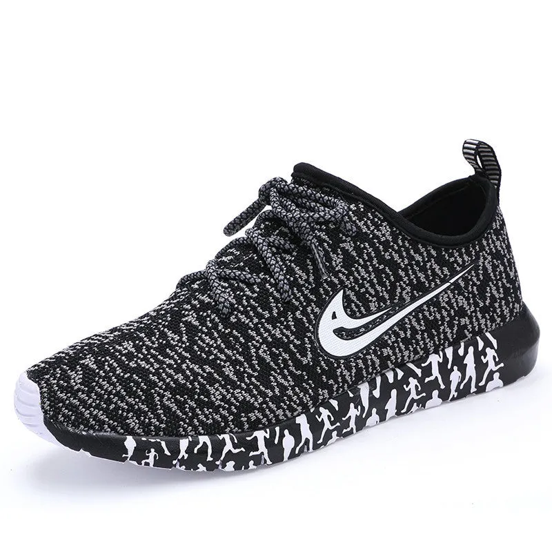 New Summer Woman Running Shoes Comfortable Sports Shoes Loose-fitting Lace-up Flats Ladies Breathable  Women's shoes 3 color