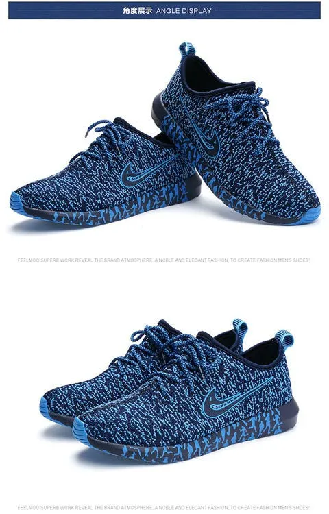 New Summer Woman Running Shoes Comfortable Sports Shoes Loose-fitting Lace-up Flats Ladies Breathable  Women's shoes 3 color