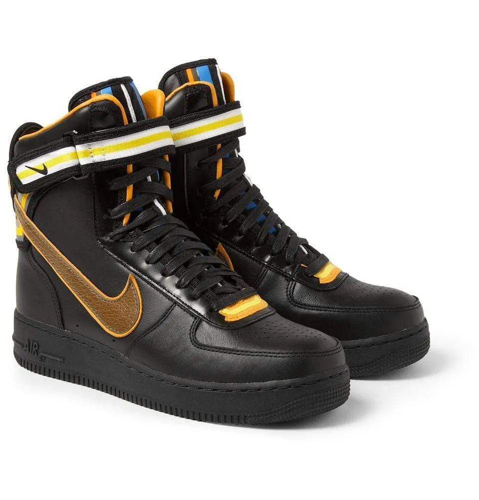 Nike Black Riccardo Tisci Air Force 1 Hi Leather Sneakers