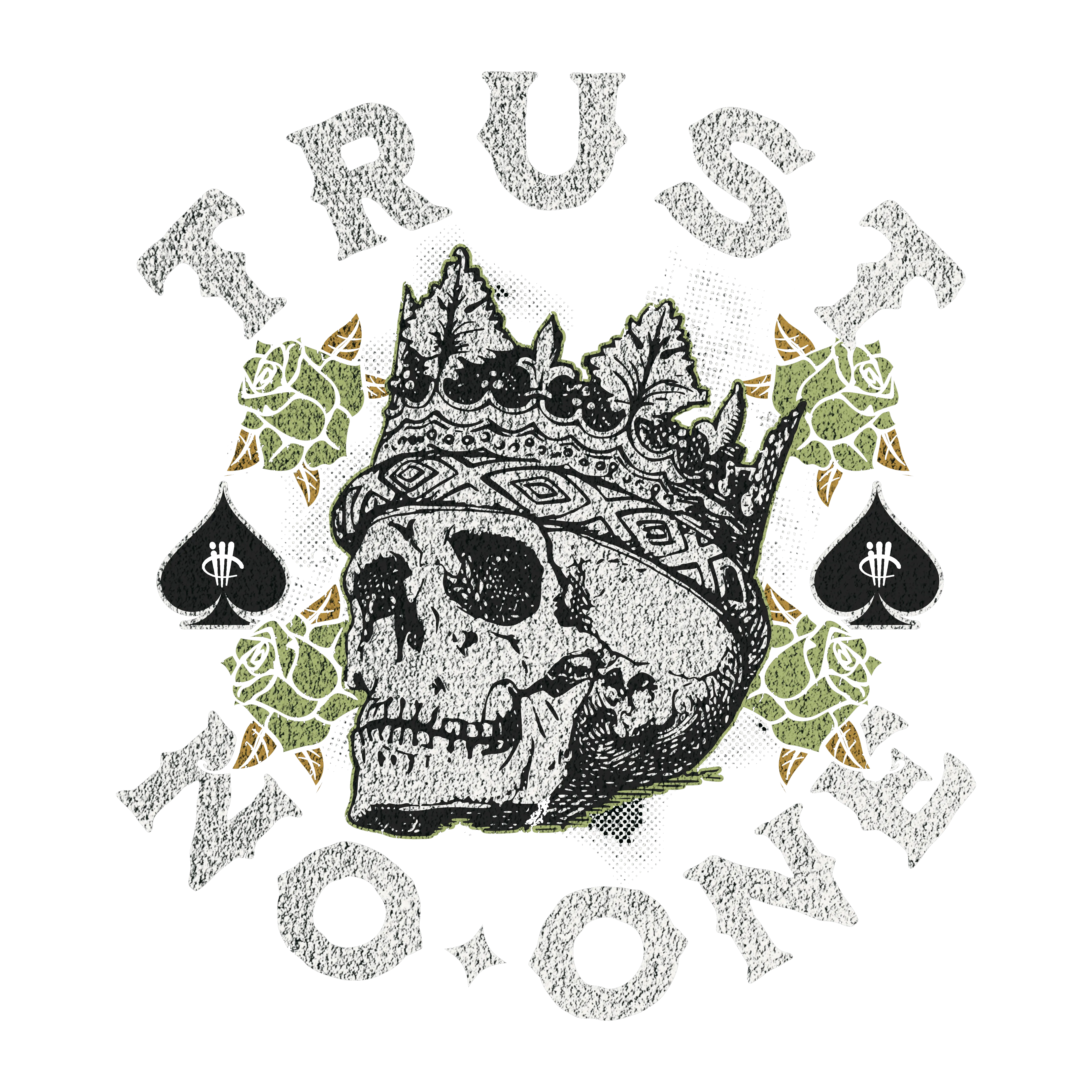 Nike Dunk Low Halloween Skull Black T-Shirt (TRUST NO ONE)| illcurrency