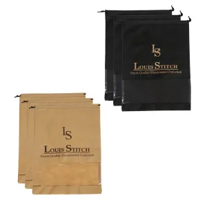 Non Woven Shoe Bag Pack Of  6 Black & Beige See Thru