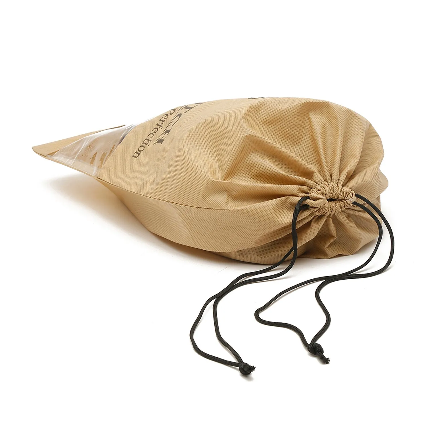 Non Woven Shoe Bag Pack Of  6 Black & Beige See Thru