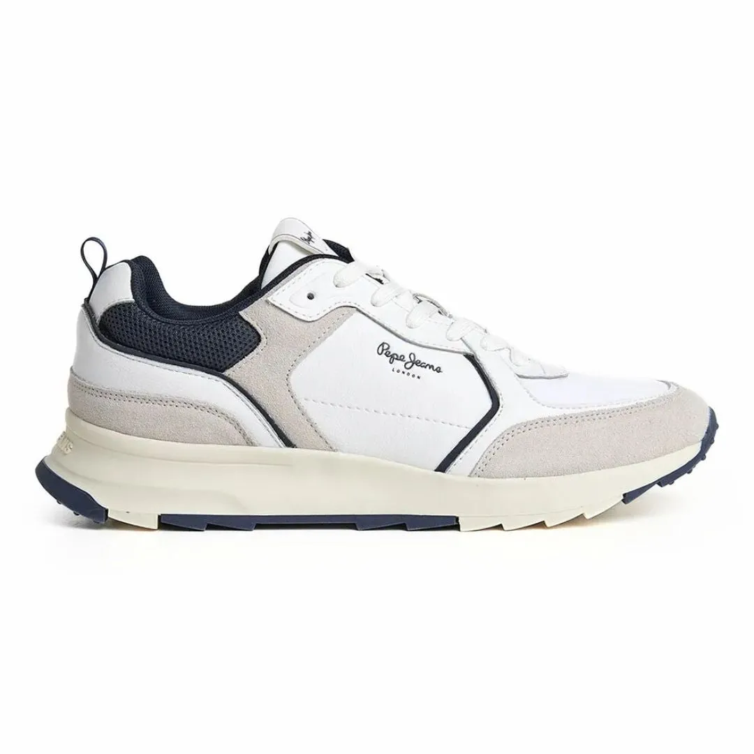 PEPE JEANS Joy Leather Fashion Sneakers Men PMS31014-WHT