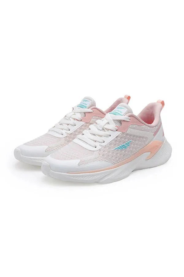 Red Tape Women's White/Pink Walking Shoes