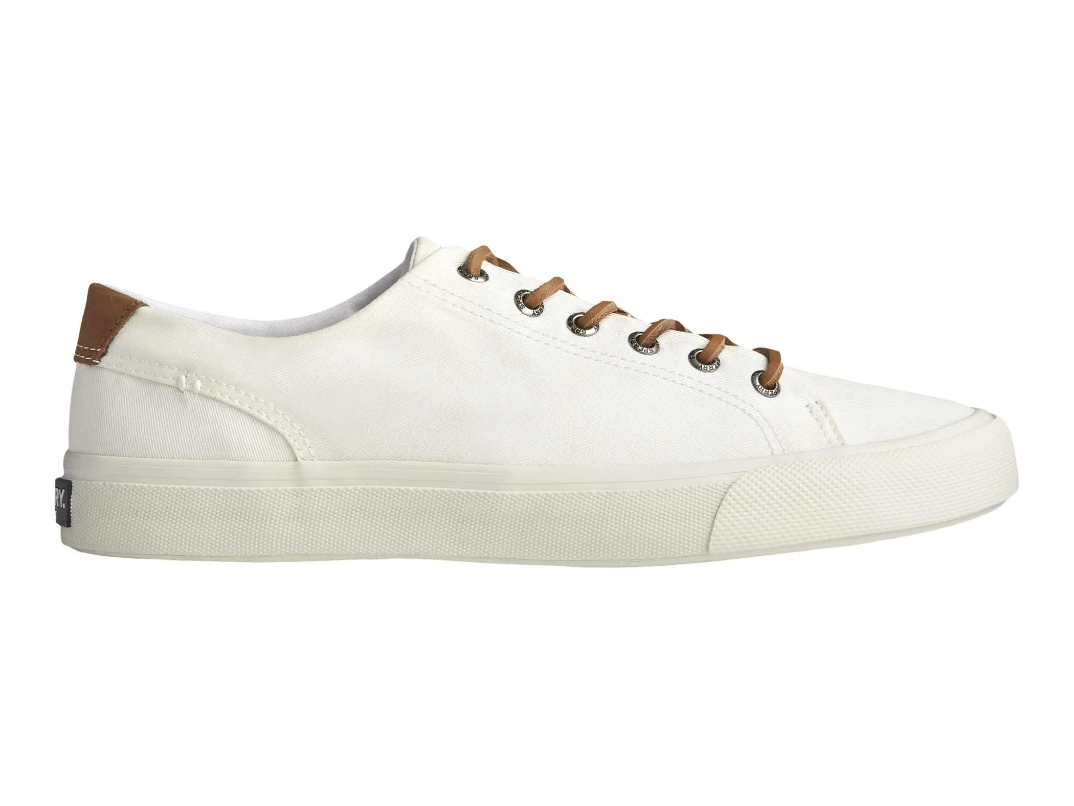 Sperry Striper Ii LTT Lace Up Lightweight Canvas Sneaker SW WHITE