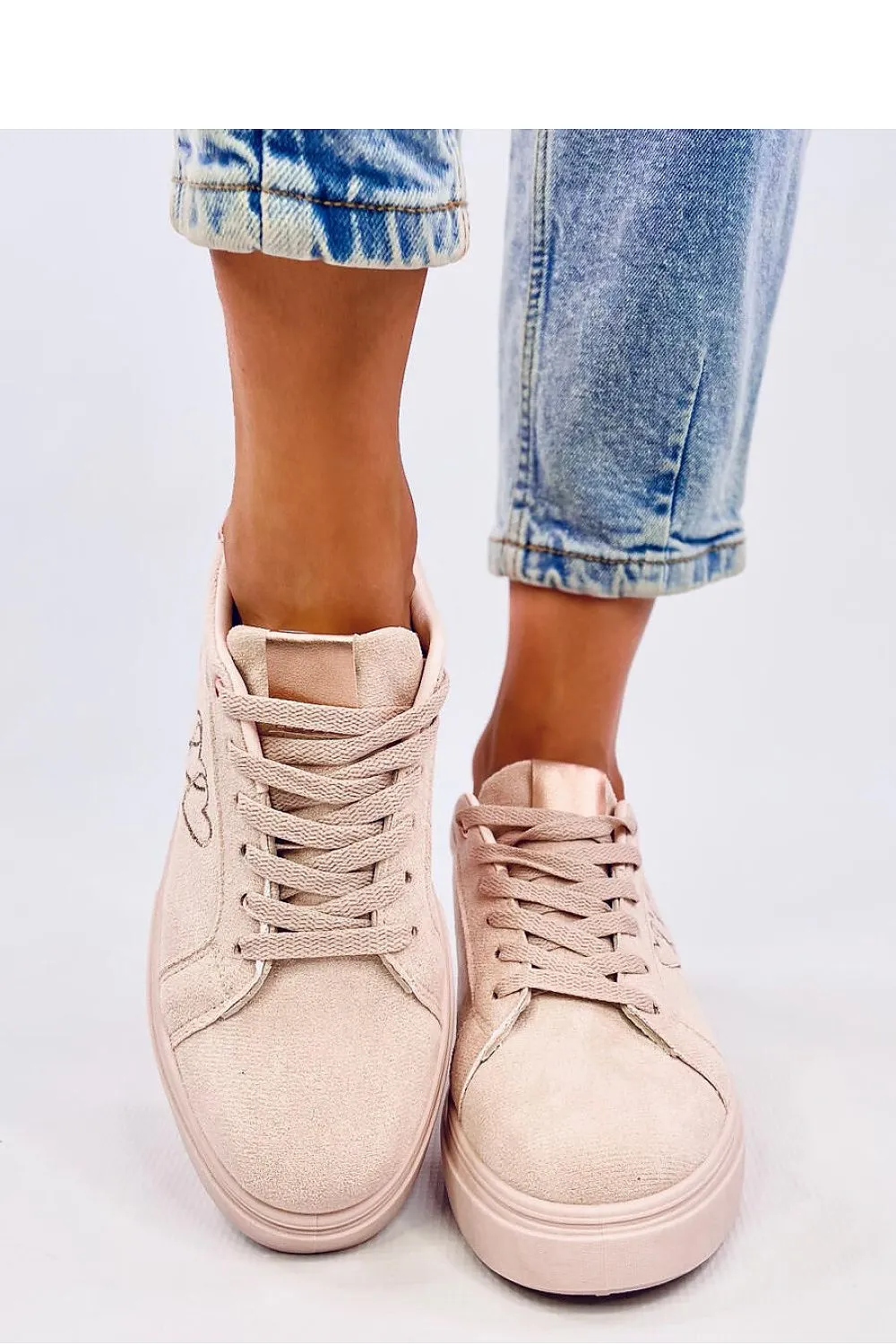 TEEK - Pink Triple Heart Sneakers