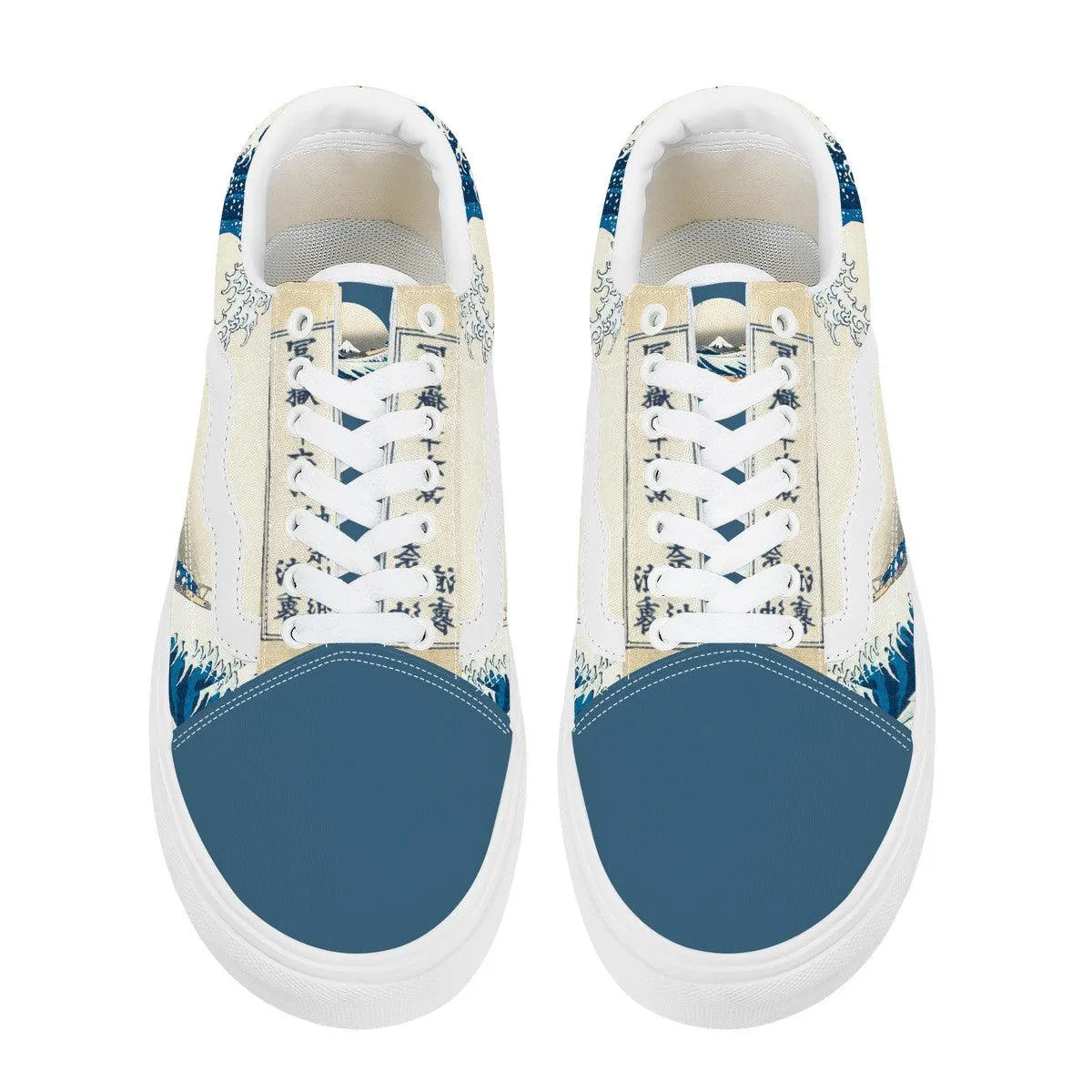 The Great Wave Low Top Flat Sneaker