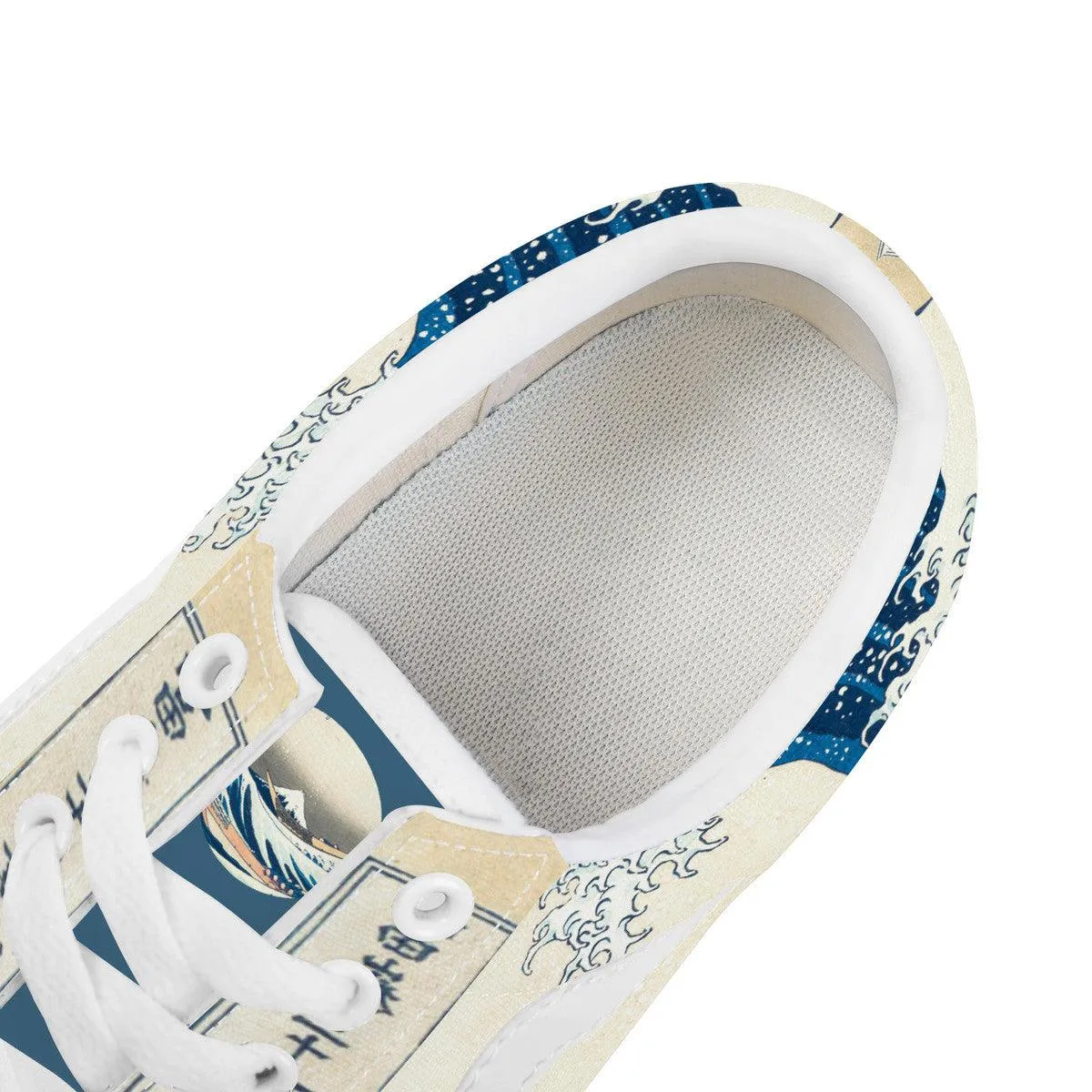 The Great Wave Low Top Flat Sneaker