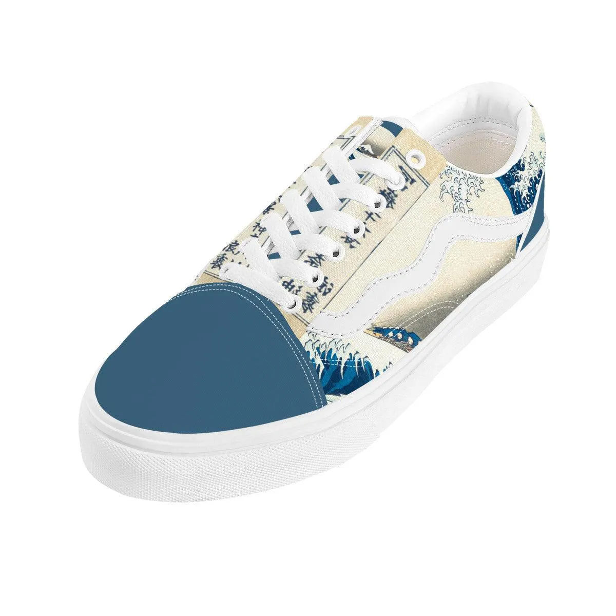 The Great Wave Low Top Flat Sneaker