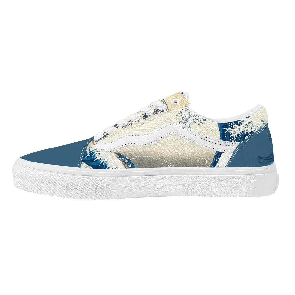 The Great Wave Low Top Flat Sneaker