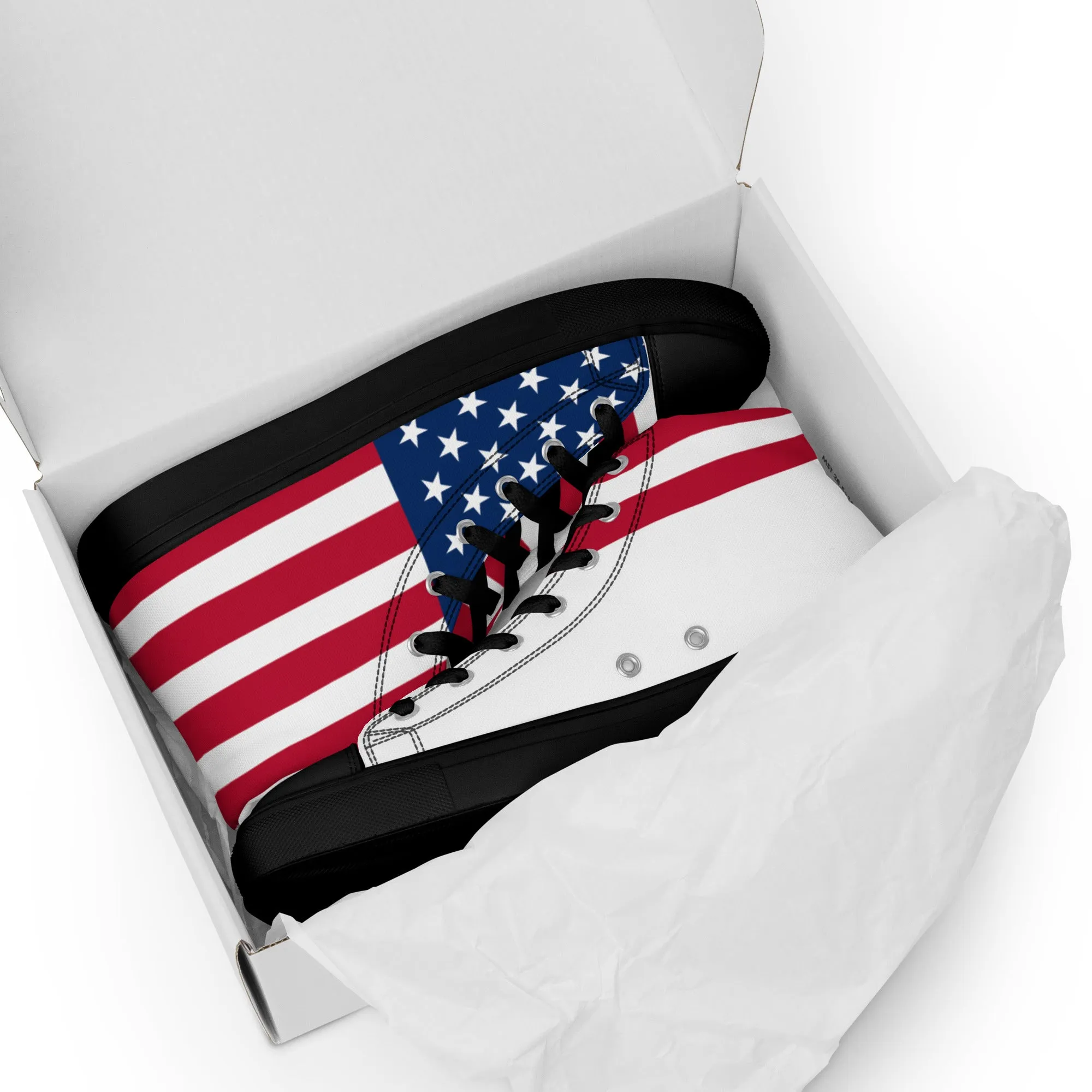 THEUS Men’s high top USA canvas shoes