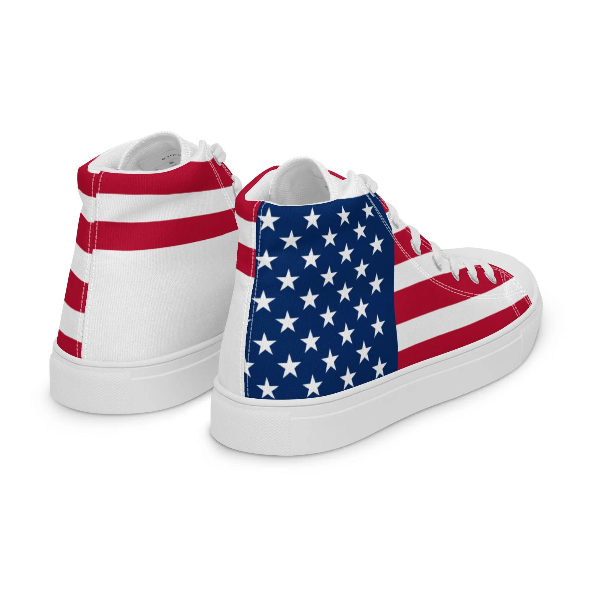 THEUS Men’s high top USA canvas shoes
