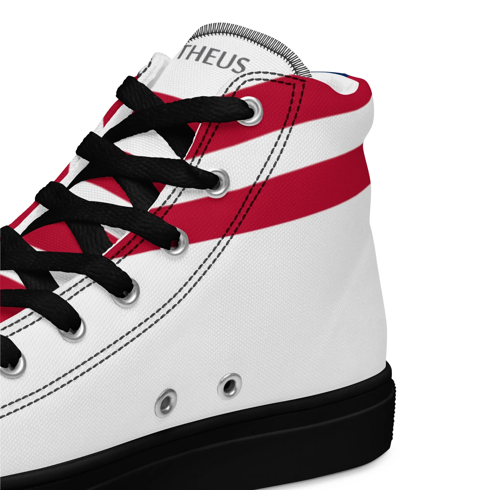 THEUS Men’s high top USA canvas shoes