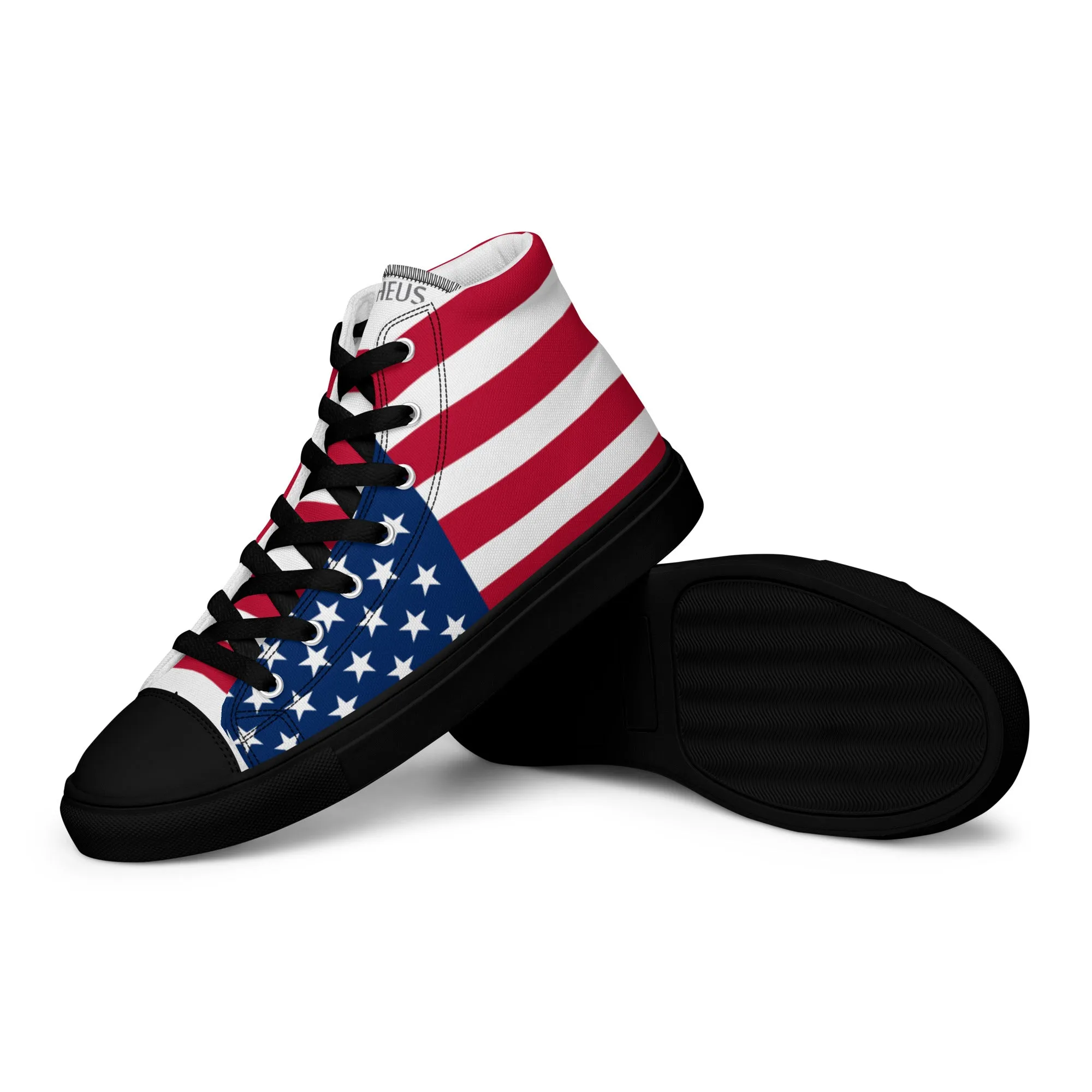 THEUS Men’s high top USA canvas shoes