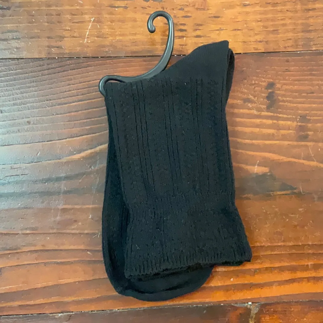 Women’s Colorful Quilted Crew Socks