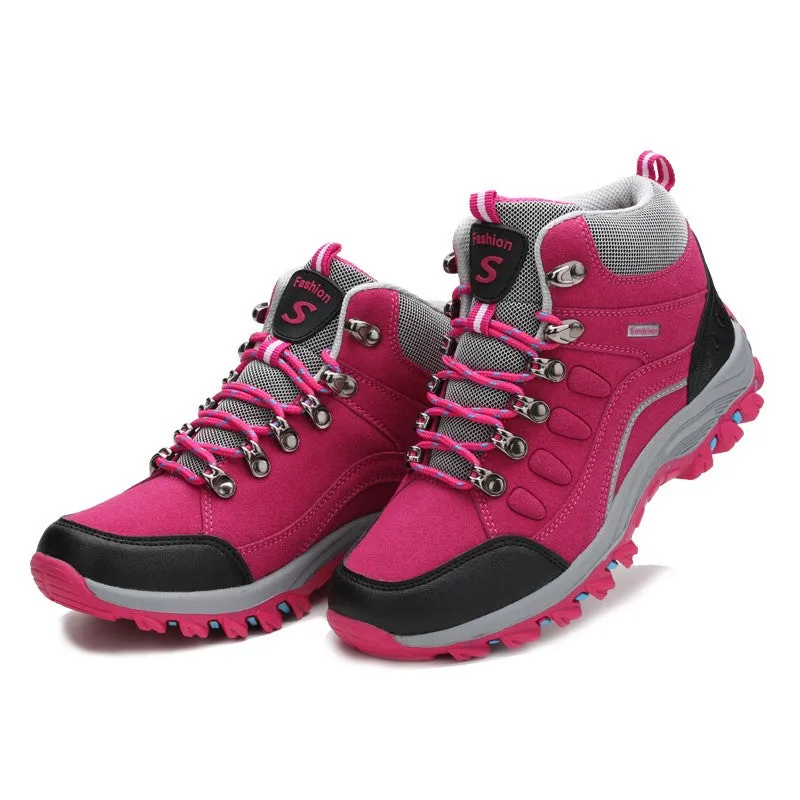 Women's fashion outdoor athletic anti-skid hiking boots