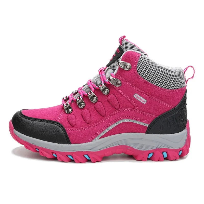 Women's fashion outdoor athletic anti-skid hiking boots