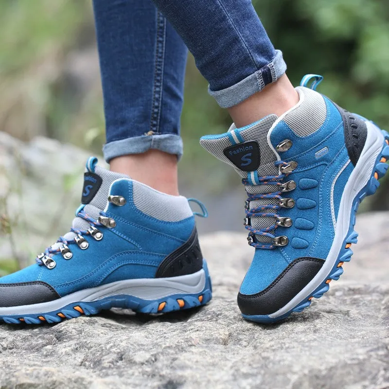 Women's fashion outdoor athletic anti-skid hiking boots