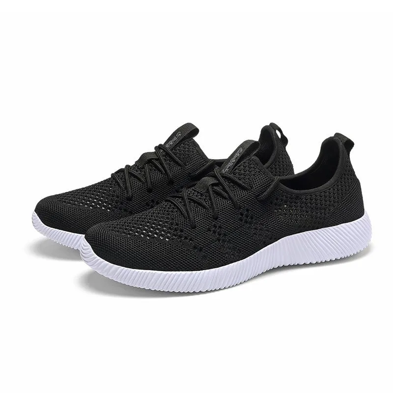 Women's mesh fabric breathable fashion platform tennis sneakers