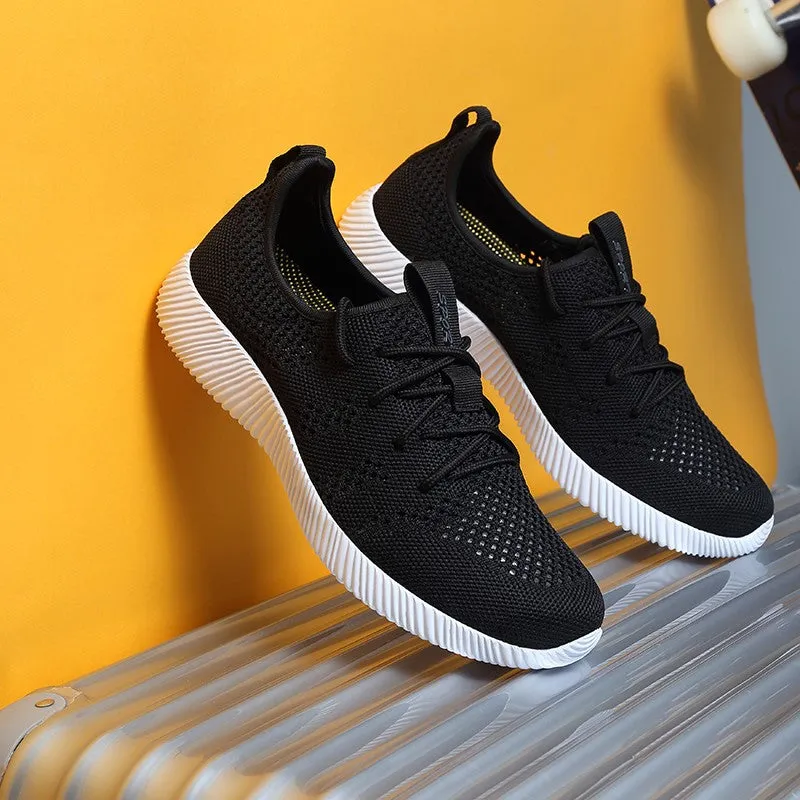 Women's mesh fabric breathable fashion platform tennis sneakers