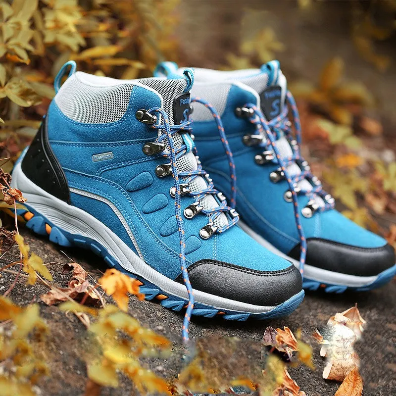 Women's winter fashion anti-skid thermal outdoor hiking sneakers