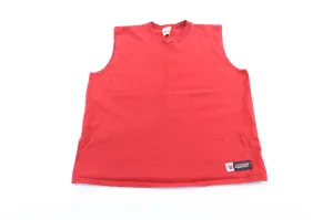 Y2K Nike Embroidered Logo Red Basketball Tank Top