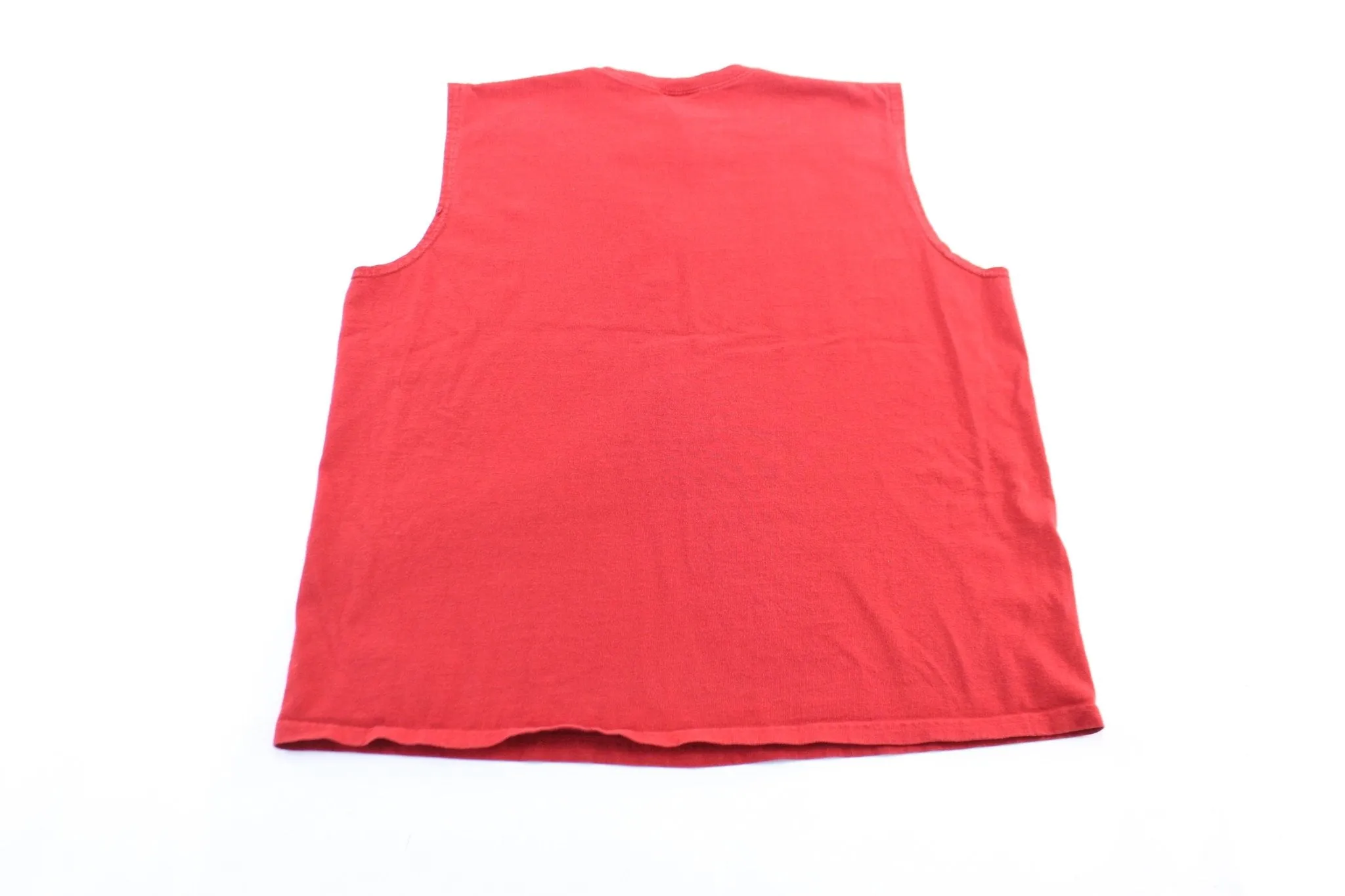 Y2K Nike Embroidered Logo Red Basketball Tank Top